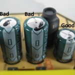Repairing bad capacitors in a monitor’s  power supply